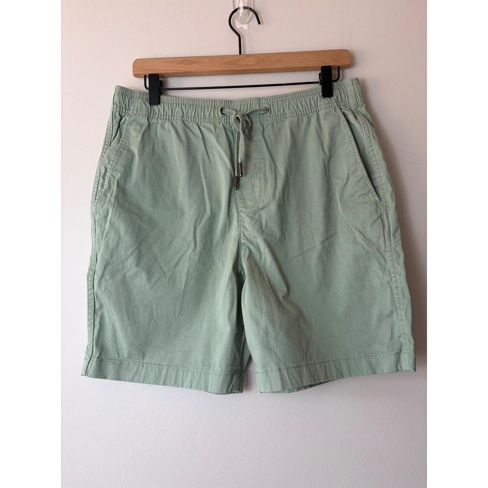 Gap Mens Everyday Pull On Shorts Sage Green Elastic‎ Waist Drawstring Size M